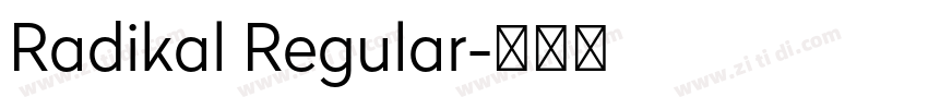 Radikal Regular字体转换 Radikal Regular字体转换